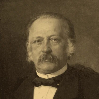 Theodor Fontane, Gemälde von Carl Breitbach (1883).